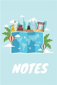 Notes: Notebook Lined 110 Pages Size (6 x 9)