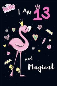Flamingo journal I am 13 and magical