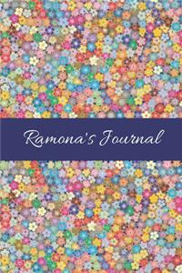 Ramona's Journal: Cute Personalized Name College-Ruled Notebook for Girls & Women - Blank Lined Gift Journal/Diary for Writing & Note Taking