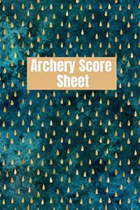 Archery score sheet