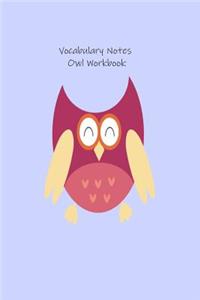 Vocabulary Notes Owl Workbook