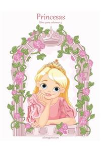 Princesas libro para colorear 4