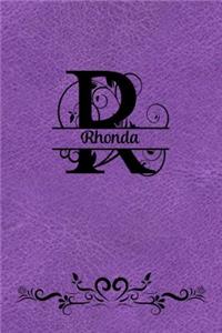 Personalized Name Journal - Rhonda