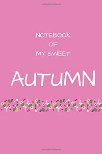 Notebook of my sweet Autumn