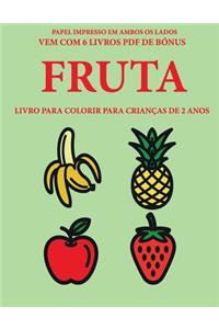 Livro para colorir para crianças de 2 anos (Fruta)