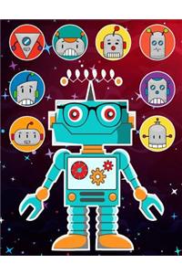 Robots Sticker Album 2 for Boys