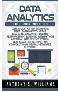 Data Analytics: 7 Manuscripts - Data Analytics Beginners, Deep Learning Keras, Analyzing Data Power Bi, Reinforcement Learning, Artificial Intelligence, Text Analytics, Convolutional Neural Networks