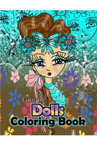 Dolls Coloring Book