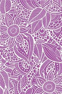 Deco Floral Notebook: Orchid: Notebook 6 X 9: Notebook 250 Pages