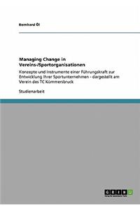 Managing Change in Vereins-/Sportorganisationen