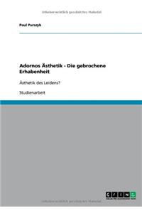 Adornos Ästhetik - Die gebrochene Erhabenheit