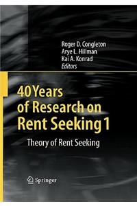 40 Years of Research on Rent Seeking 1