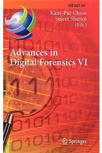 Advances in Digital Forensics VI