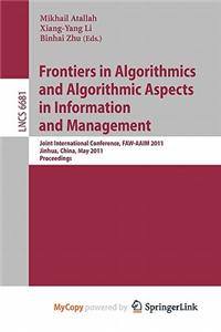 Frontiers in Algorithmics and Algorithmic Aspects in Information and Management