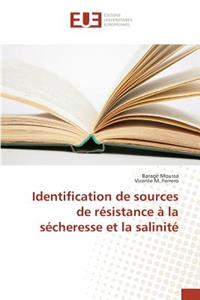 Identification de Sources de Résistance À La Sécheresse Et La Salinité