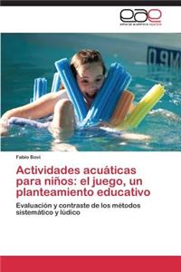 Actividades acuáticas para niños