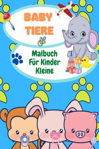 Baby-Tiere Färbung Buch für Kleinkinder