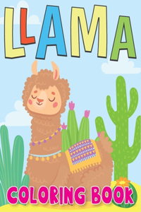 Llama Coloring Book