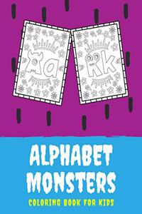 Alphabet Monsters Coloring Book