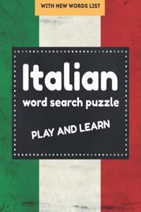 Italian word search puzzle