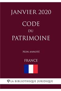 Code du patrimoine (France) (Janvier 2020) Non annoté