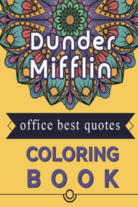 Dunder Mifflin Office best quotes Coloring book