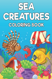 Sea Creatures Coloring Book