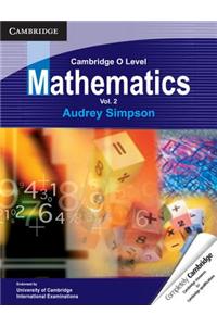 Cambridge O Level Mathematics: Volume 2