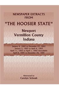 Newspaper Extracts from the Hoosier State Newspapers, Newport, Vermillion County, Indiana, January, 1882 to December 1885