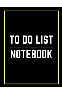 To Do List Notebook