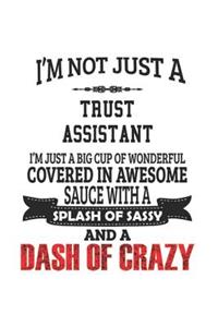 I'm Not Just A Trust Assistant I'm Just A Big Cup Of Wonderful Covered In Awesome Sauce With A Splash Of Sassy And A Dash Of Crazy