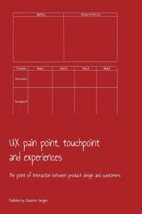UX pain point, touchpoint and experiences