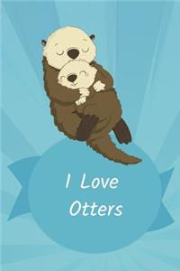 Thick Journal With Otter Quote - Notebook (120 Pages) - Otter gifts, otter stuff, sea otter gifts