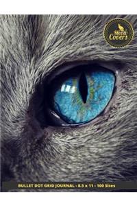 Meow Covers Bullet Dot Grid Journal - 8.5 X 11 - 100 Sites