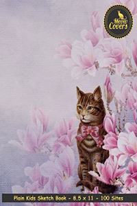 Meow Covers Plain Kids Sketch Book - 8.5 X 11 - 100 Sites