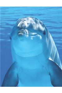 Smiling Dolphin - Blank Lined Notebook