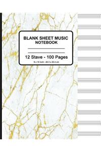 Blank Sheet Music Notebook