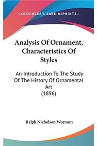 Analysis Of Ornament, Characteristics Of Styles