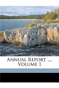 Annual Report ..., Volume 1