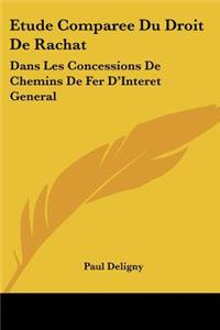 Etude Comparee Du Droit De Rachat