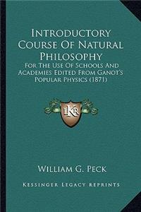 Introductory Course Of Natural Philosophy