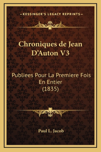 Chroniques de Jean D'Auton V3