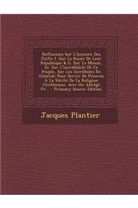 Reflexions Sur L'Histoire Des Juifs