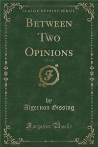 Between Two Opinions, Vol. 1 of 3 (Classic Reprint)
