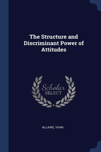 The Structure and Discriminant Power of Attitudes