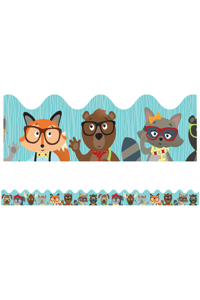 Hipster Pals Scalloped Bulletin Board Borders