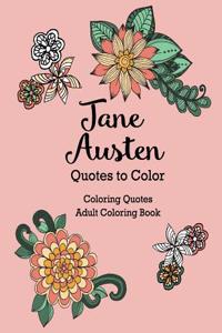 Jane Austen Quotes to Color