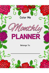 Color Me Monthly Planner