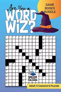 Are You a Word Whiz? Adult Crossword Puzzle Game Books Bundle