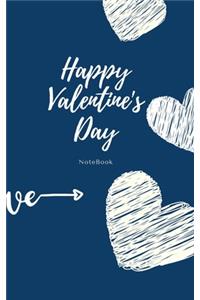 Happy Valentine's day notebook: A beautiful valentine gift for your girlfriend, fiancee, wife, female friend etc...